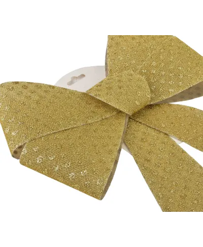 SANTA LILA Komplet 2 Kokard złote 15x15,5cm