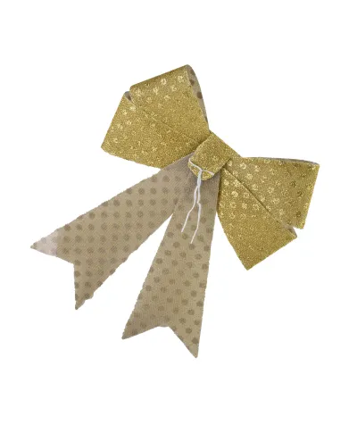 SANTA LILA Komplet 2 Kokard złote 15x15,5cm