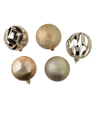 SANTA LILA Komplet 10 bombek 7,5cm