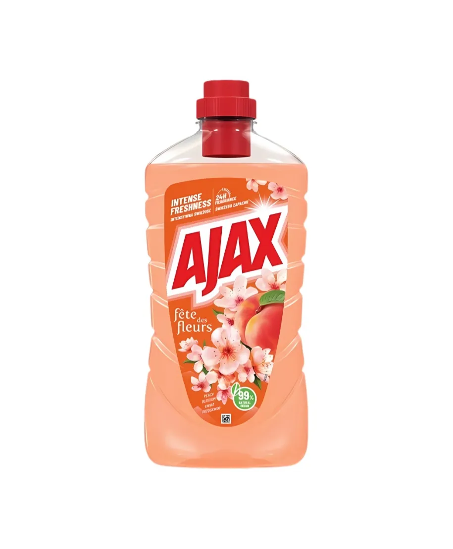 AJAX Płyn 1L do podłóg kwiat Brzoskwini