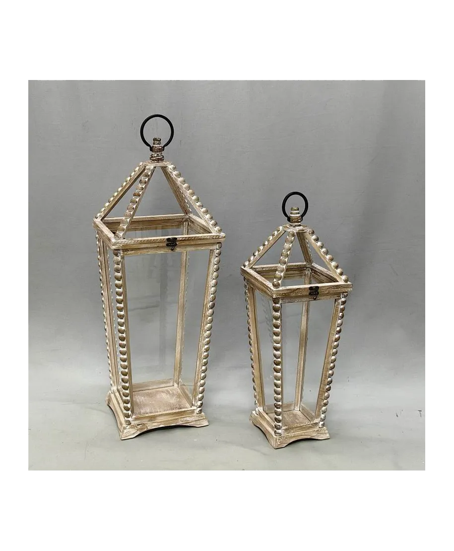 LOKKE Komplet 2 Latarni XL:29,5x29,5x76,5cm L:22x22x59,5cm