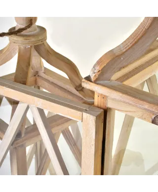 LOKKE Komplet 2 Latarni XL:26,5x26,5x70cm L:19x19x50cm