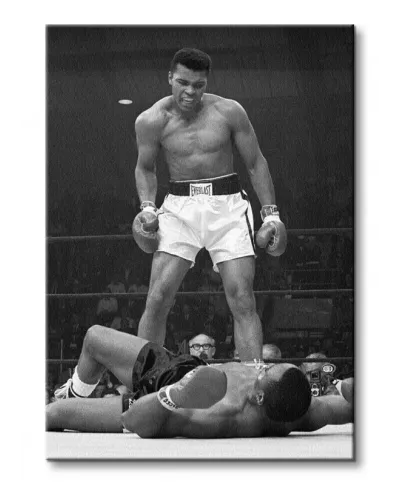 Obraz na płótnie - Muhammad Ali (Ali vs Liston Portrait Corbis)