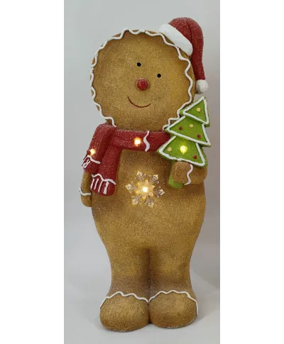 SANTA LILA Figura LED 19,5x13,5x43,5cmCIASTEK