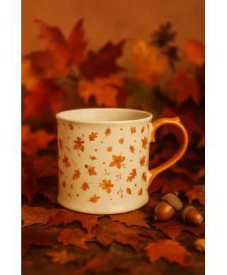 RADO Kubek jesienny 350ml 9x13,5x8,8cm liście