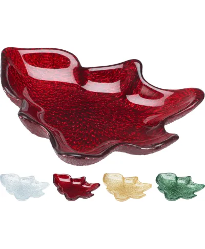 TALERZ SZKLANY W KSZTAŁCIE CHOINKI 4 KOL