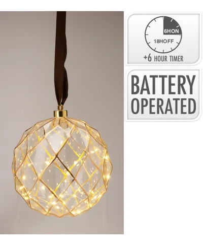 BOMBKA WISZĄCA LED 20CM