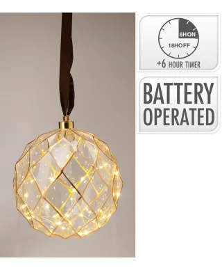 BOMBKA WISZĄCA LED 20CM