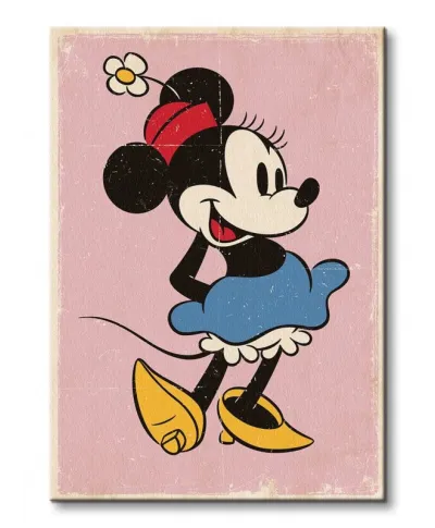 Obraz na płótnie - Minnie Mouse (Retro)