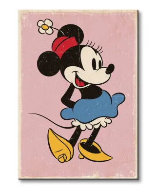 Obraz na płótnie - Minnie Mouse (Retro)