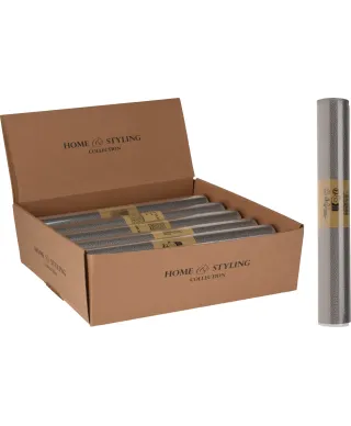 TKANINA DEKORACYJNA 33X150CM SREBRNY