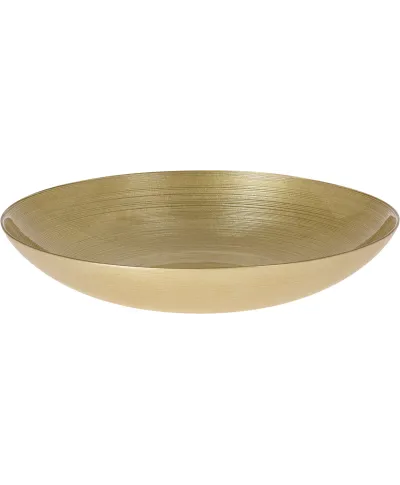 MISKA SZKLANA ŚREDNICA 30CM ZŁOTA KOLOR