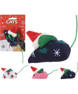 ZABAWKA DLA KOTÓW MYSZ ŚWIĄTECZNA 3 RODZAJE