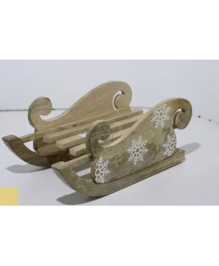 SANKI 32CM DEKORACYJNE DREWNO MANGO