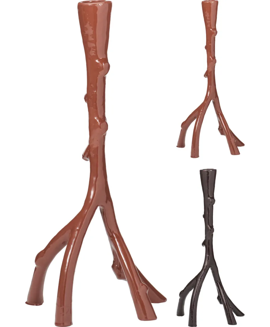 ŚWIECZNIK 31CM 2 RODZAJE KOLOR