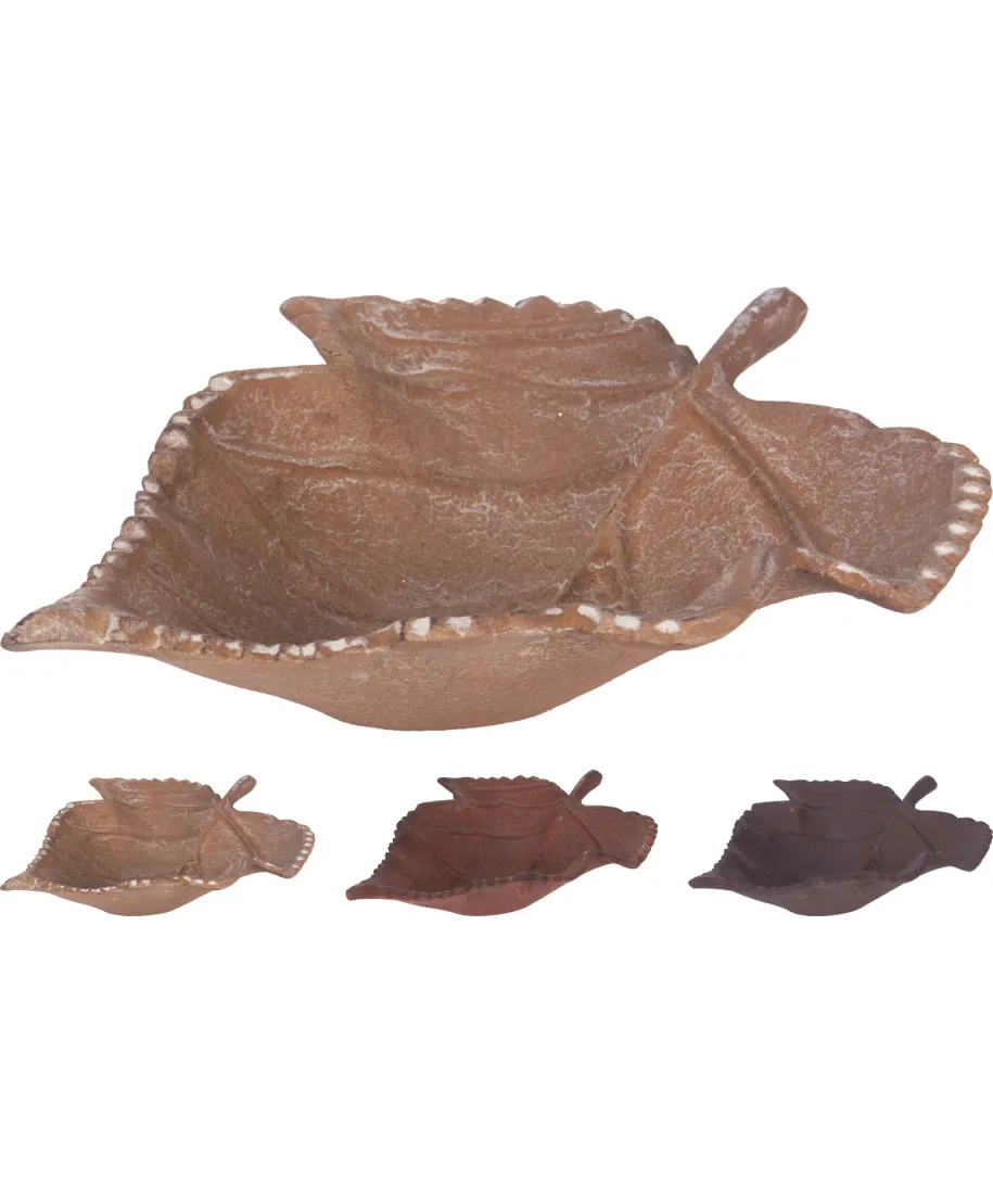 TALERZ DEKORACYJNY LIŚĆ 22X18CM 3 RODZAJ