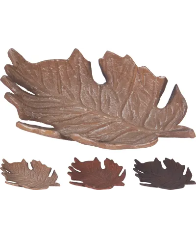 TALERZ DEKORACYJNY LIŚĆ 24X19CM 3 RODZAJ