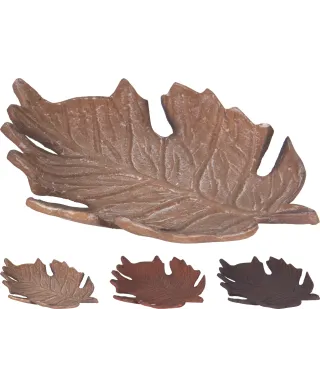 TALERZ DEKORACYJNY LIŚĆ 24X19CM 3 RODZAJ