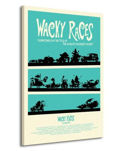 Obraz do salonu - Wacky Races