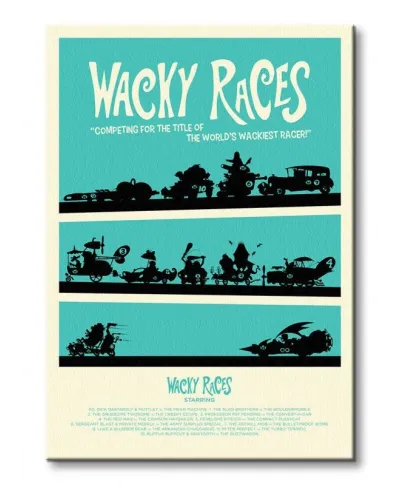 Obraz do salonu - Wacky Races