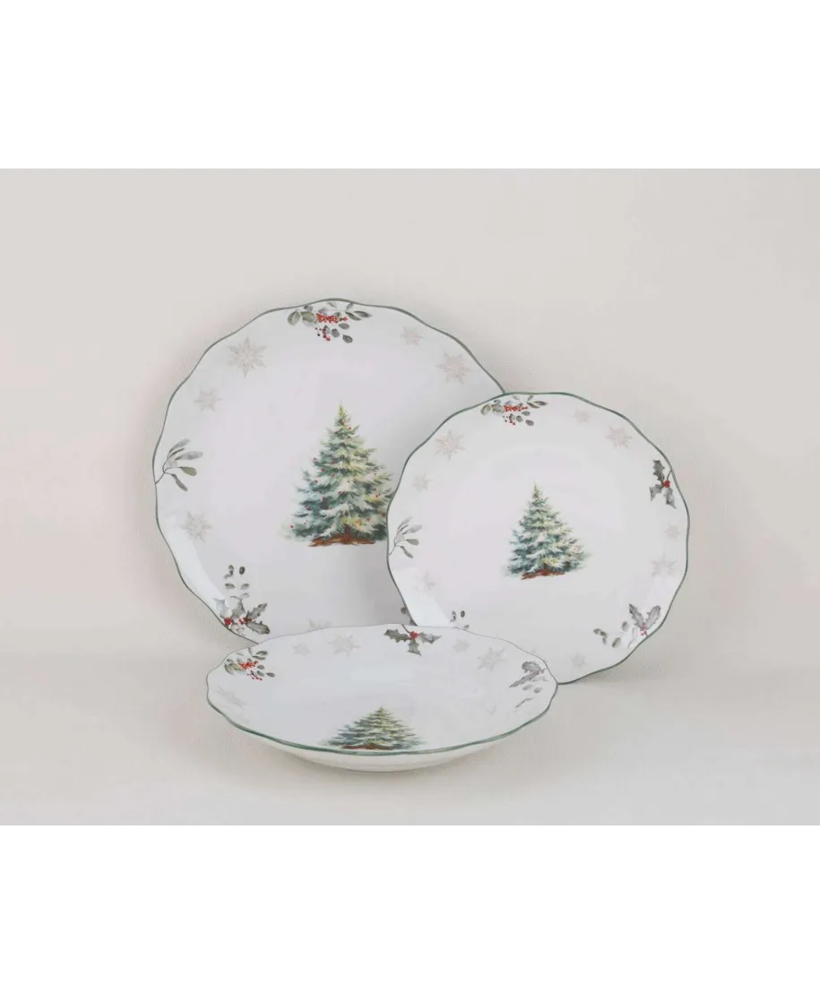 SANTA LILA Komplet 3 talerzy 26,3/20,5/22,5cm