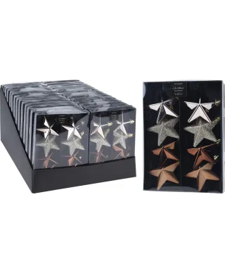 KOMPLET 8 ZAWIESZEK 6,5CM GWIAZDA