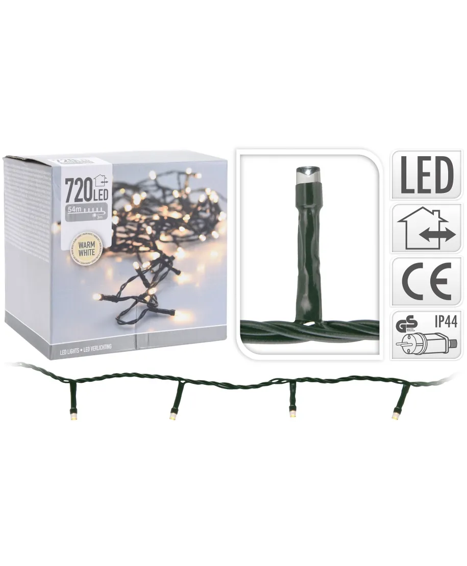 ŁAŃCUCH LED 720 WW ZEWNĘTRZNE ciepły