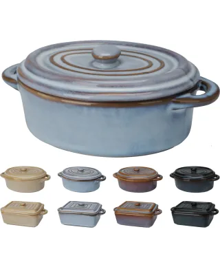 NACZYNIE Z POKRYWKĄ DO ZAPIEKANIA 8 WZORÓW