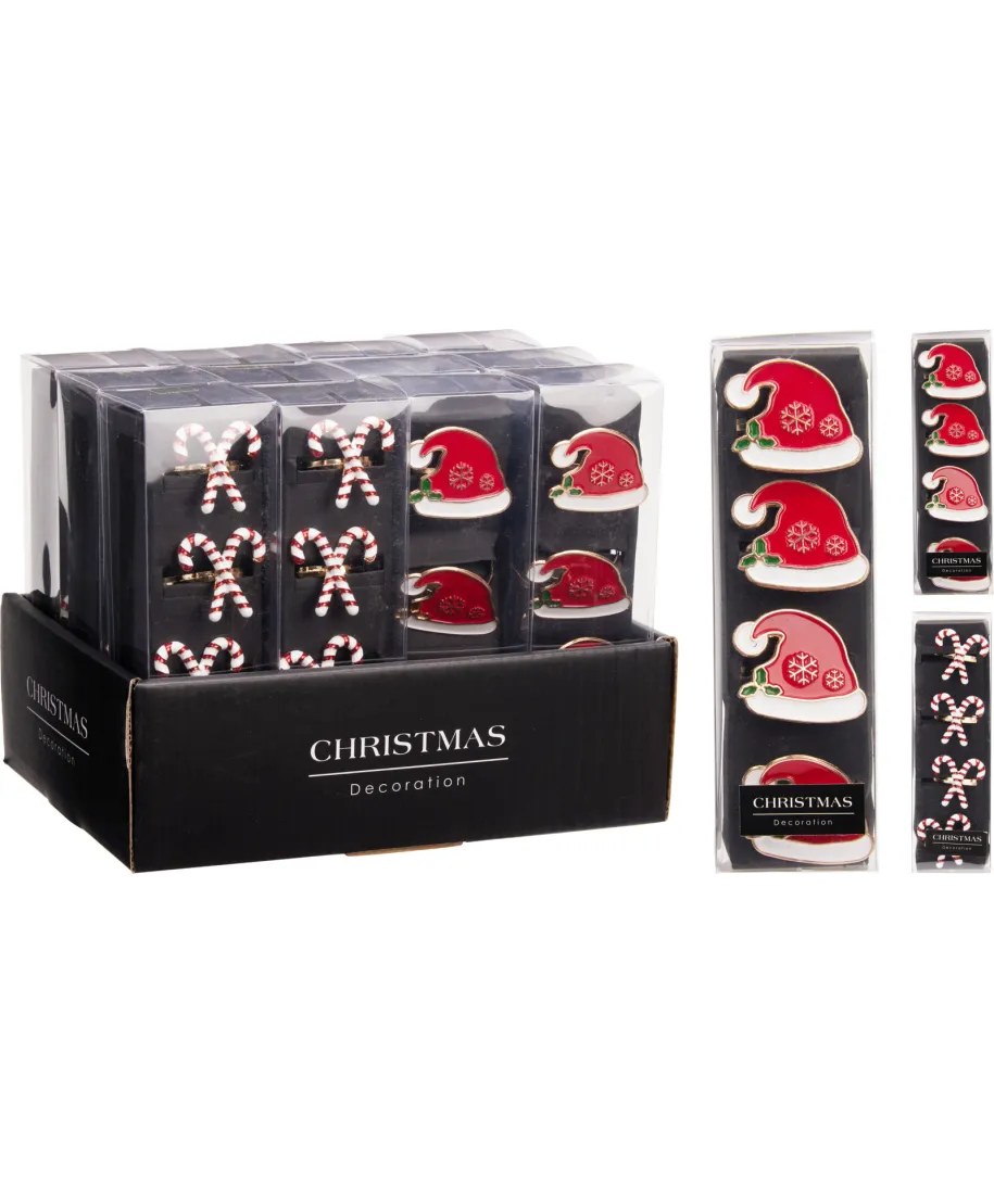 ZESTAW 4 OBRĄCZEK NA SERWETKI 2RODZAJE