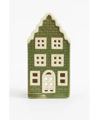 HYTTE Domek ceramiczny LED 5,6x5,2x11cm