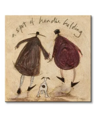 Obraz do salonu - A Spot of Handie Holding