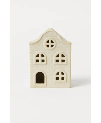 HYTTE Domek ceramiczny LED 5,7x5,7x8,7cm