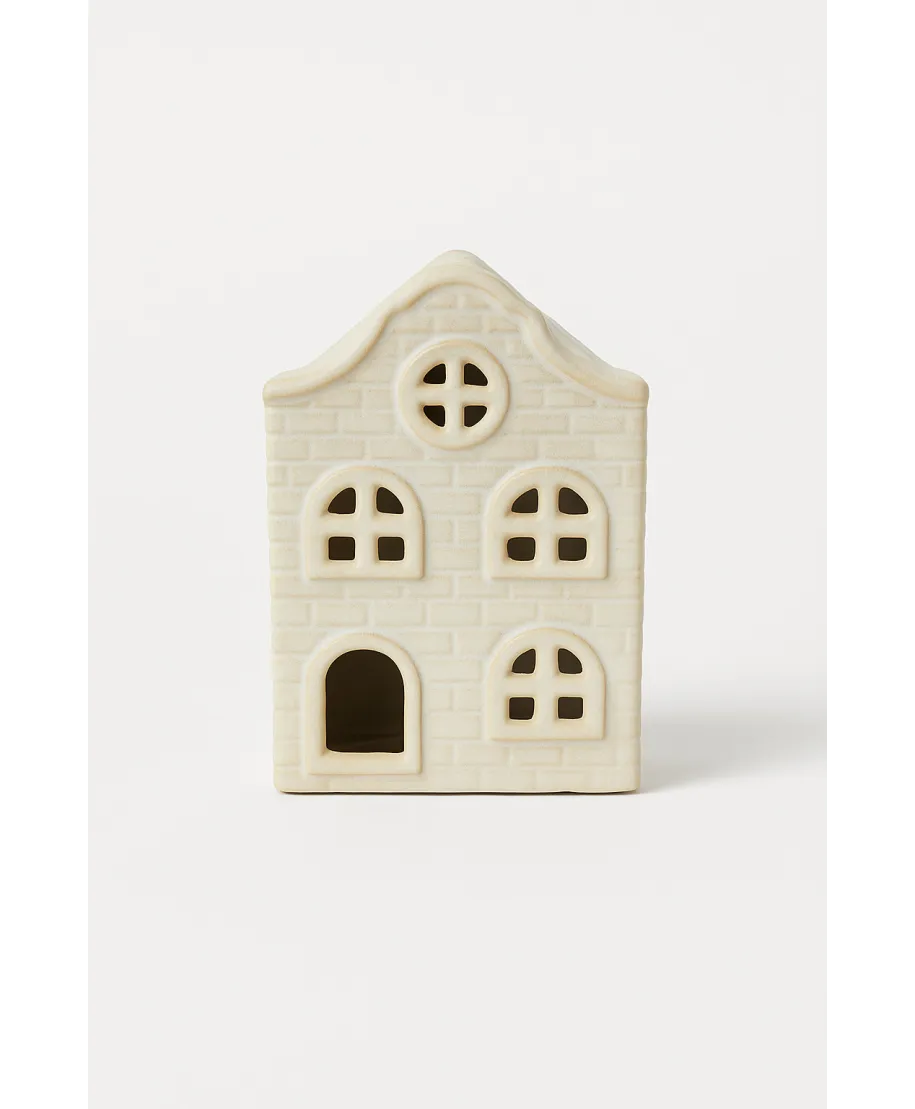 HYTTE Domek ceramiczny LED 5,7x5,7x8,7cm