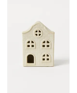 HYTTE Domek ceramiczny LED 5,7x5,7x8,7cm