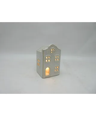 HYTTE Domek ceramiczny LED 5,7x5,7x8,7cm