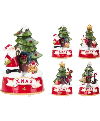 FIGURKA ŚWIĄTECZNA Z MUZYKĄ 4 RODZAJE
