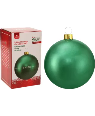 BOMBKA ŚWIĄTECZNA NADMUCHIWANA 45CM ZIELONA