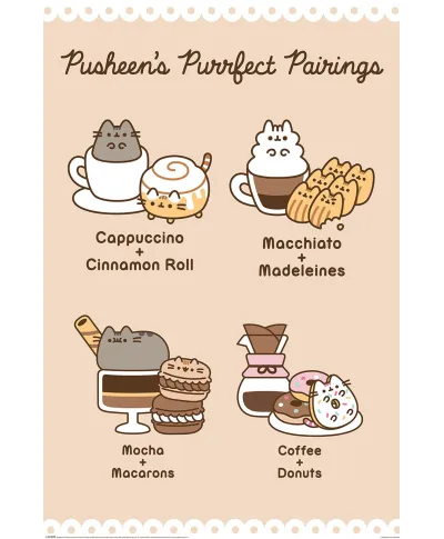 Pusheen Purrfect Pairings - plakat