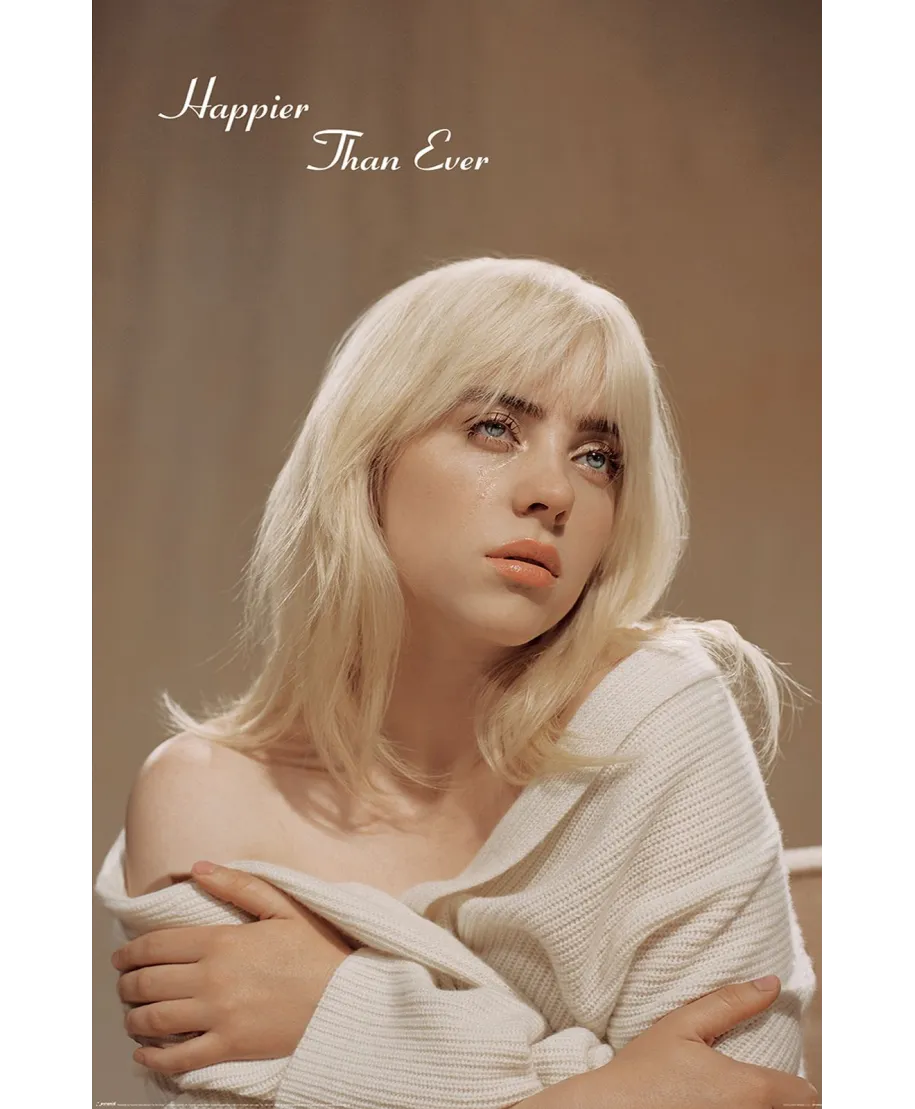 Billie Eilish Happier Than Ever - plakat
