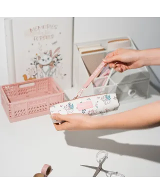 Disney Bonjour Marie - zestaw piórnika z długopisem i ołówkiem