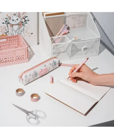 Disney Bonjour Marie - zestaw piórnika z długopisem i ołówkiem