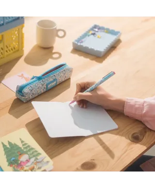 Muminki - zestaw piórnika z długopisem i ołówkiem