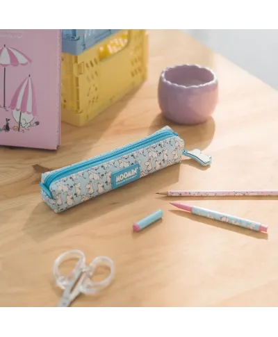 Muminki - zestaw piórnika z długopisem i ołówkiem