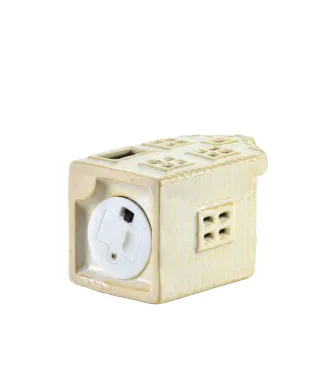 HYTTE Domek ceramiczny LED 5,7x5,7x8,6cm