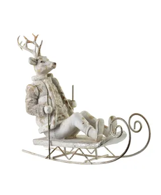 SANTA LILA Figura 29,5x10,5x23,5CM