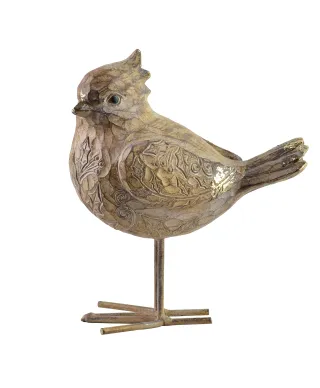 LILA Figura ptak 1szt 14x8x16,5CM