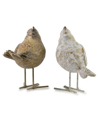 LILA Figura ptak 1szt 14x8x16,5CM