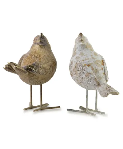 LILA Figura ptak 1szt 14x8x16,5CM