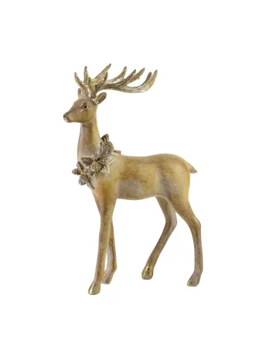 SANTA LILA Figura 18x8,5x28CM renifer