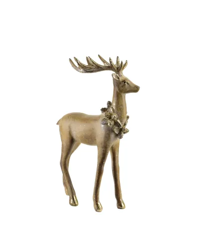 SANTA LILA Figura 18x8,5x28CM renifer